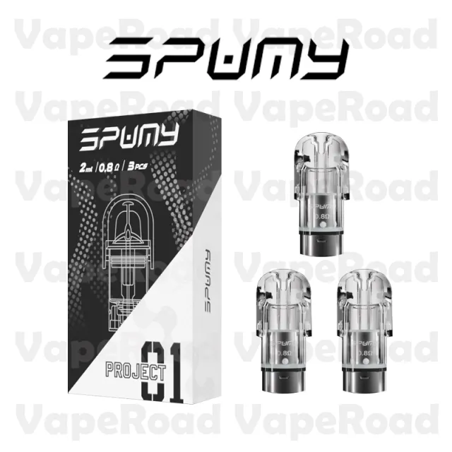 SPUMY Project 01 空彈｜原廠替換彈匣・一盒三入・安裝方便